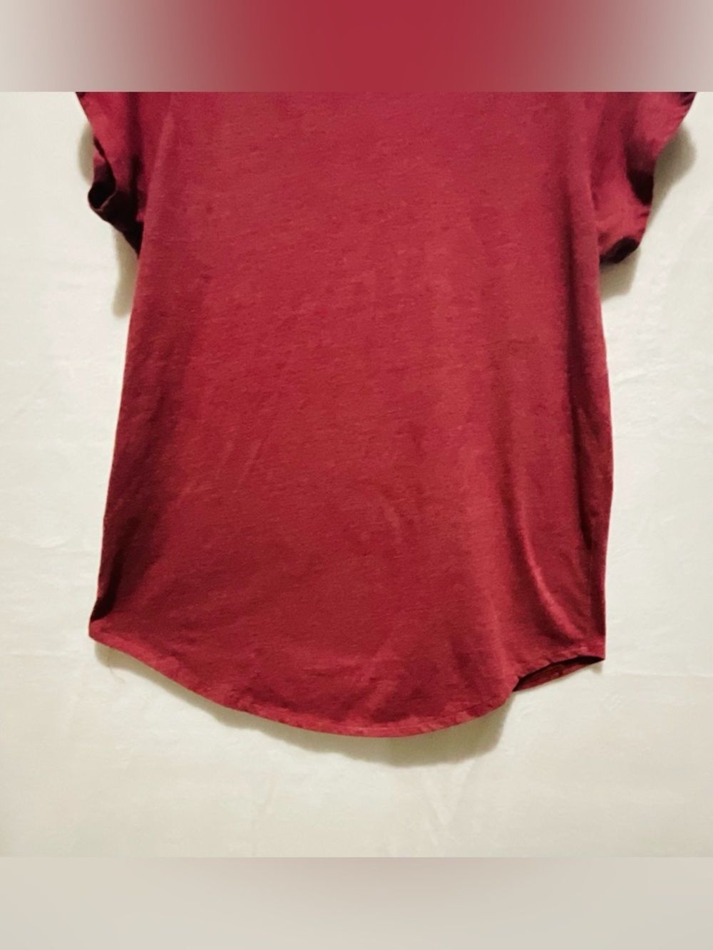 Lucky Brand Boho Mandala Graphic Tee M Red Slub Cotton Short Sleeve Top - Picture 6 of 6